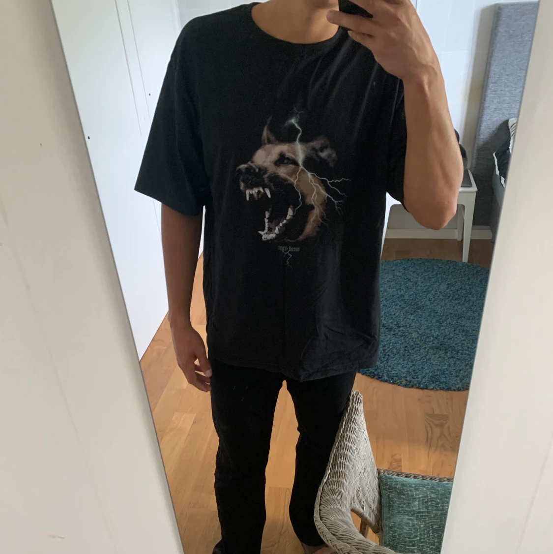 T-shirt med Tryck - 91