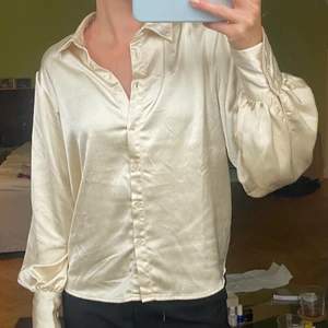 skjorta - beige/guld??-skjorta från NA-KD. Söt liten ballongärm! 