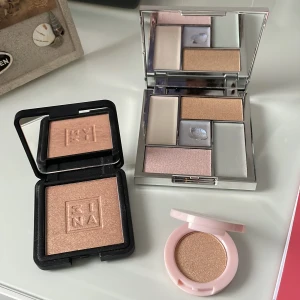 Smink - SLEEK ÄR SÅLD  Endast sleek är använd (endast den i mitten) det andra två är helt oanvända. (Alla är hithlighters) Köparen står för frakt och pris kan disskuteras. 200 kr för alla 3