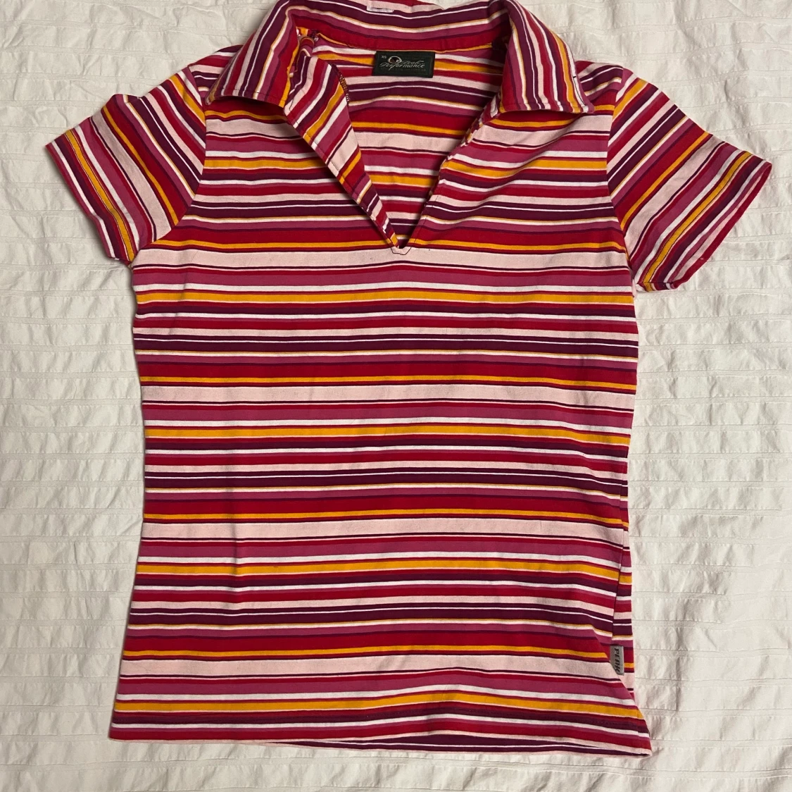 Randig tajt t-shirt, strl XS