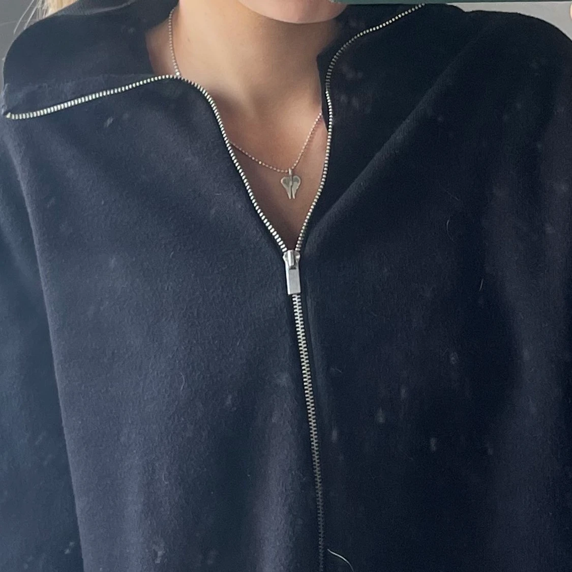 Svart kofta jacka - 90