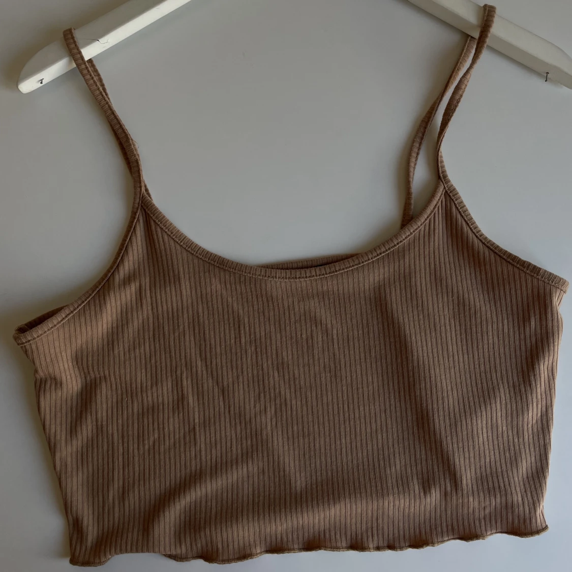 Brun ribbad 2-delad tröja  - 91