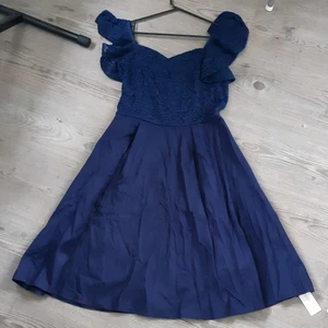 Marinblå Kort Klänning - Oanvänd, ångrade mig