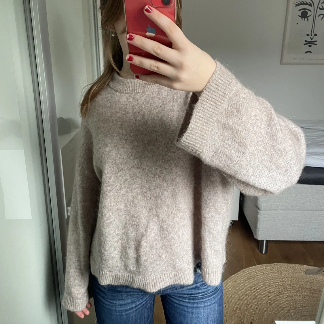 Mohair/wool blend tröja