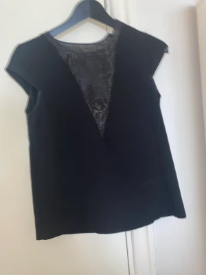 Kortärmad blus  - Säljer denna jätte fina blus, svart . Den är nästan helt oandvänd💗