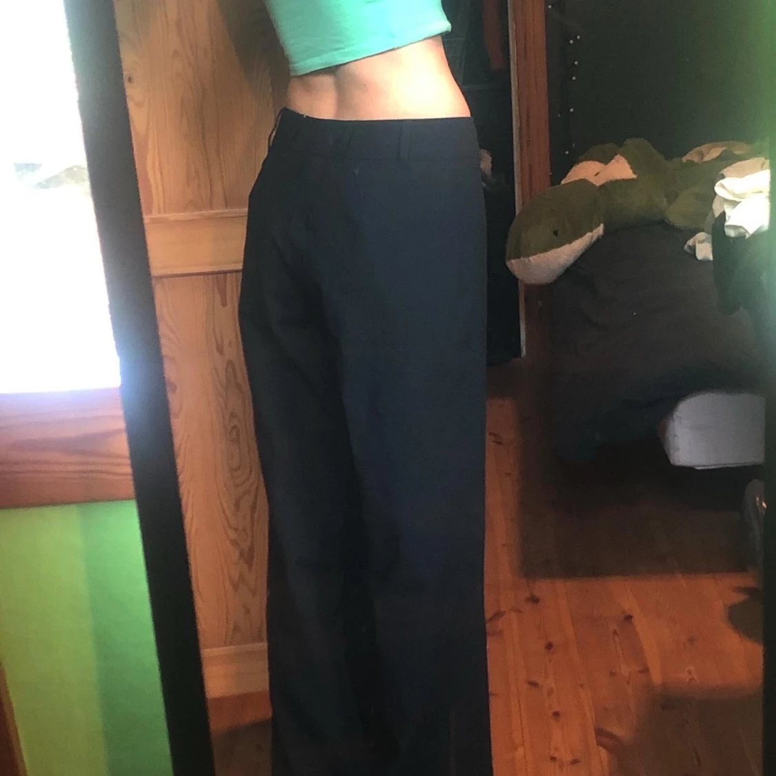 Lågmidjade kostymbyxor  - 90