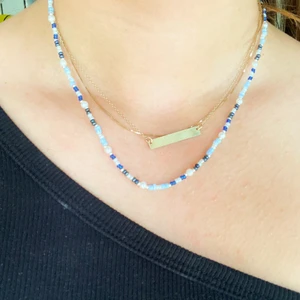 Pärlhalsband - Går att beställa i andra färger. Jättefint halsband perfekt för sommaren.