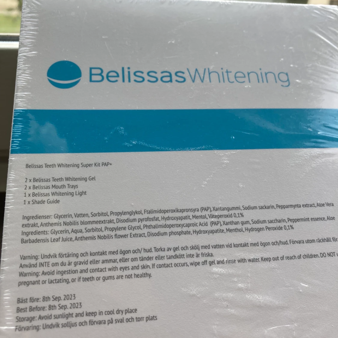 Tandblekningskit från BelissasWhitening - Oanvänd. - 90