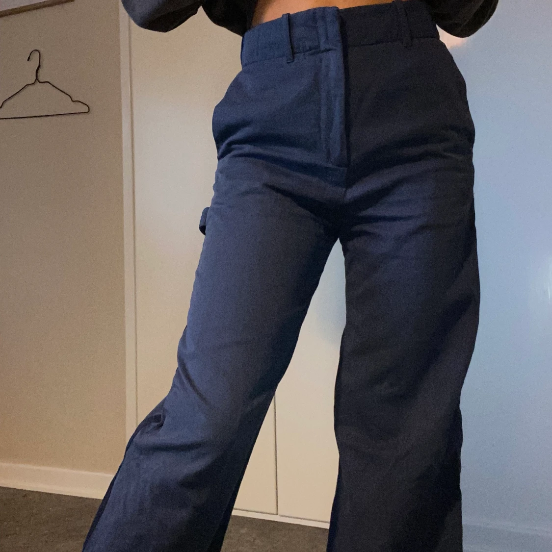 Blåa cargobyxor 😍😍