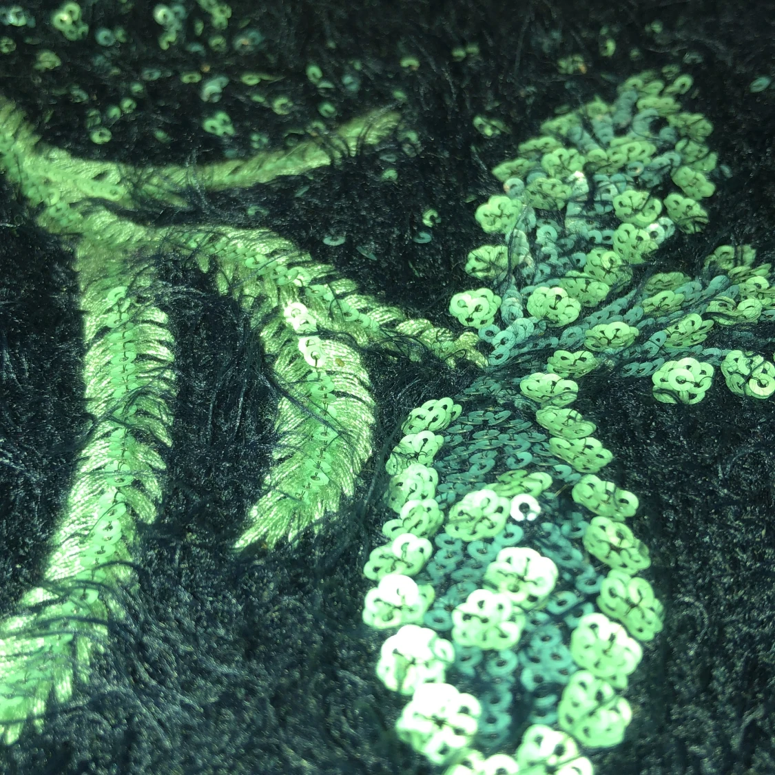 Flufig sitckad tröja - 90