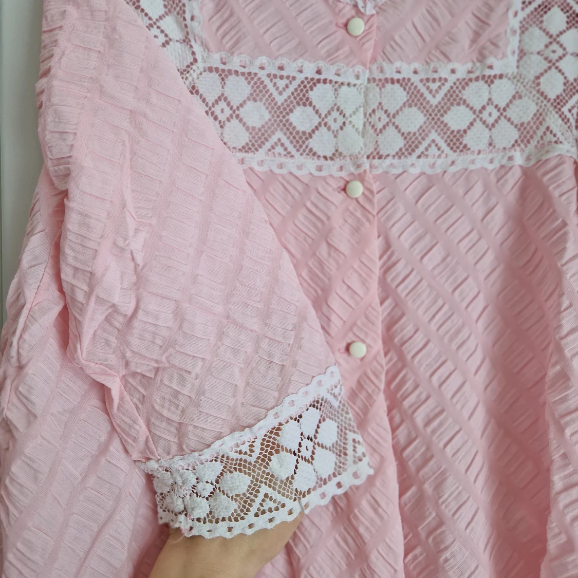 VINTAGE nattlinne / nattplagg - 90