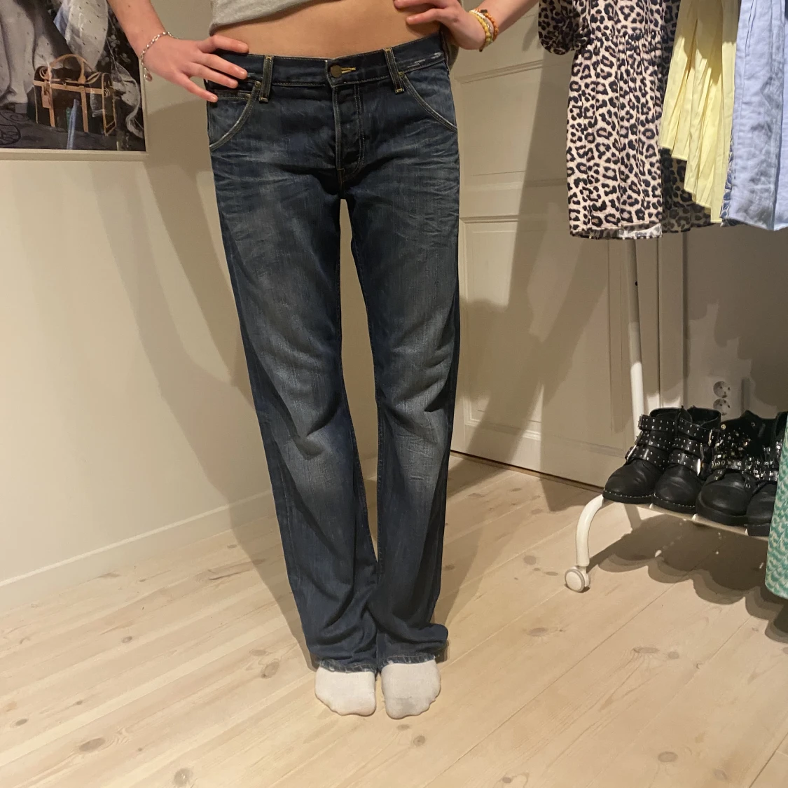 Lågmidjade jeans - 90