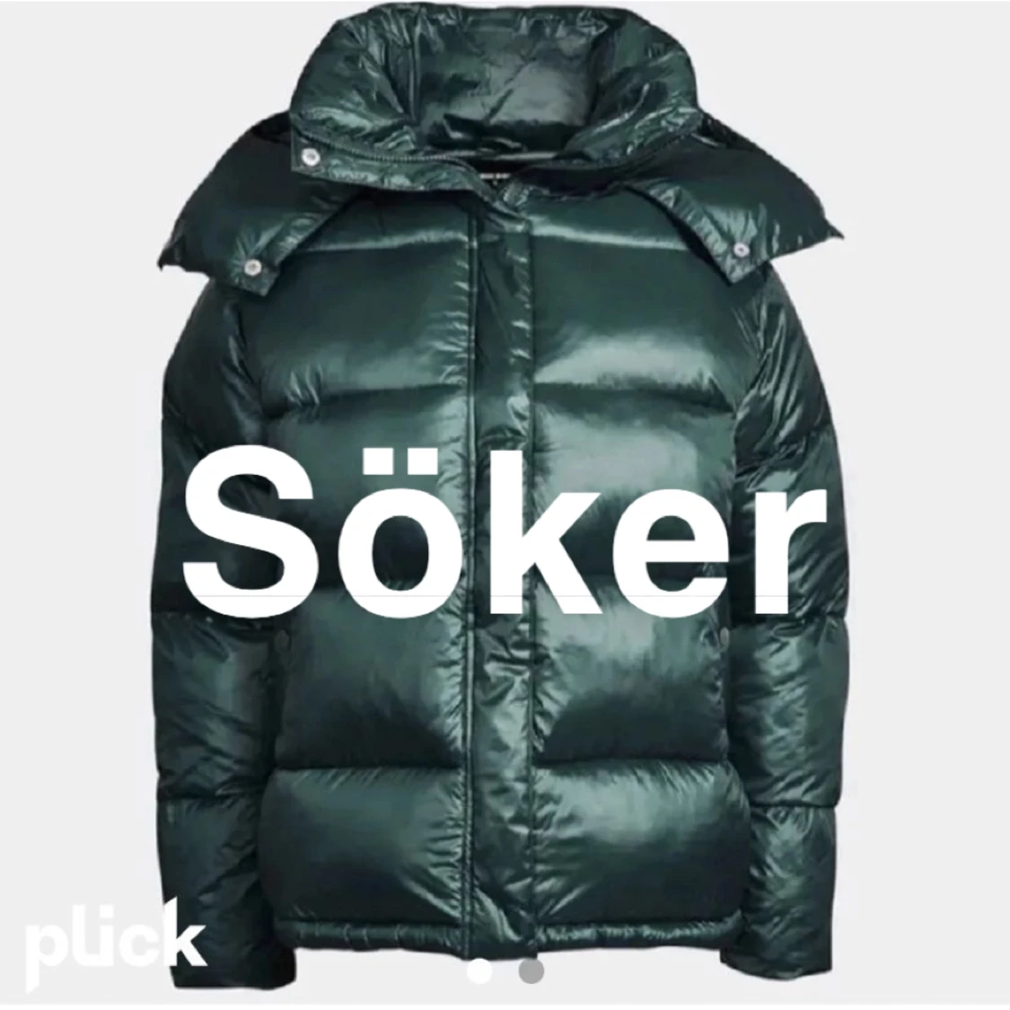 Bikbok grön pufferjacka