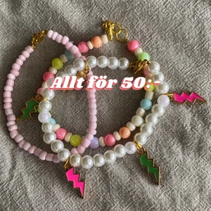 Armband 3 pack  - Hej nu kör vi pack pris igen passa på !! Skynda er först till kvarn !! Här får får ni 3st armband för 50:- plus en överraskning!!! Frakt bevis är något man självklart får frakt 15:-  kollar ni bild två kan ni se vad dom kostar st ! 💗💗💗 man får välja mått själv så det passar din handled såklart ! 