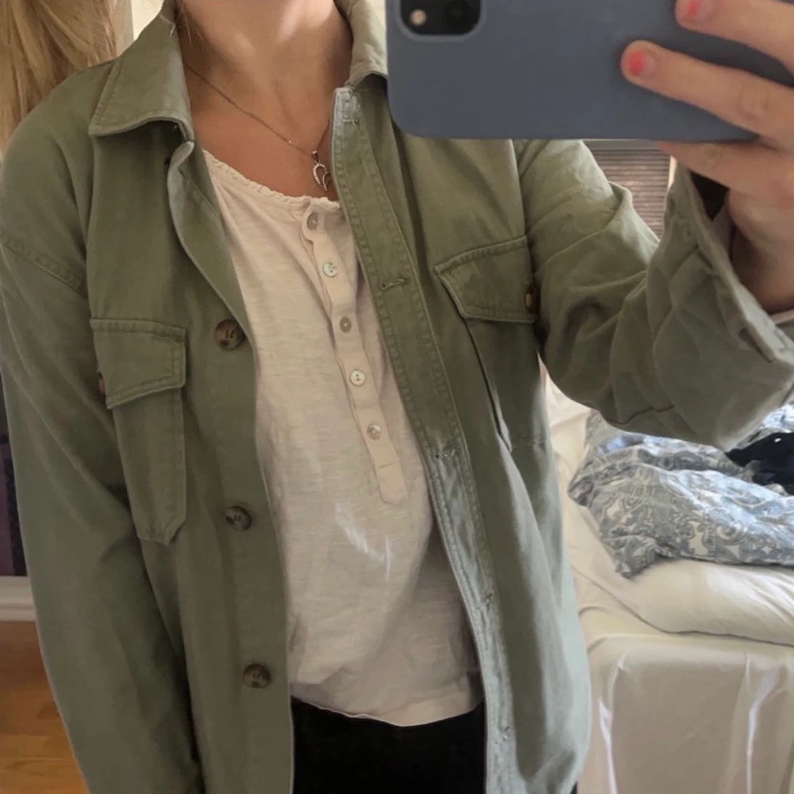 Grön jeansjacka - 90