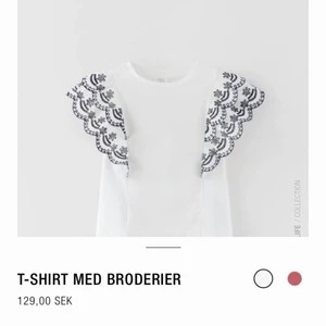 T-shirt med broderier - Jag säljer denna oanvända t-shirten från zara eftersom att jag köpte i fel storlek. Storlek: 164 cl. Pris: 100 kr + frakt 39 kr. Fler bilder kan skickas vid intresse! 