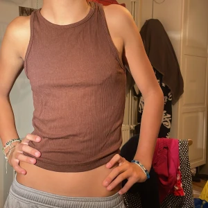 Linne - Ett sött brunt shein linne jätte stretchigt, fraktar och möts upp!