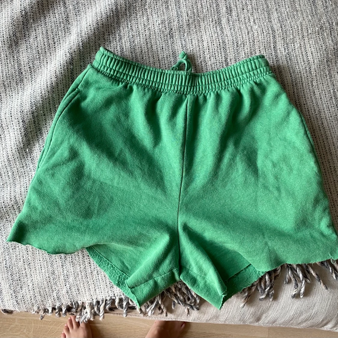Gröna mjukisshorts
