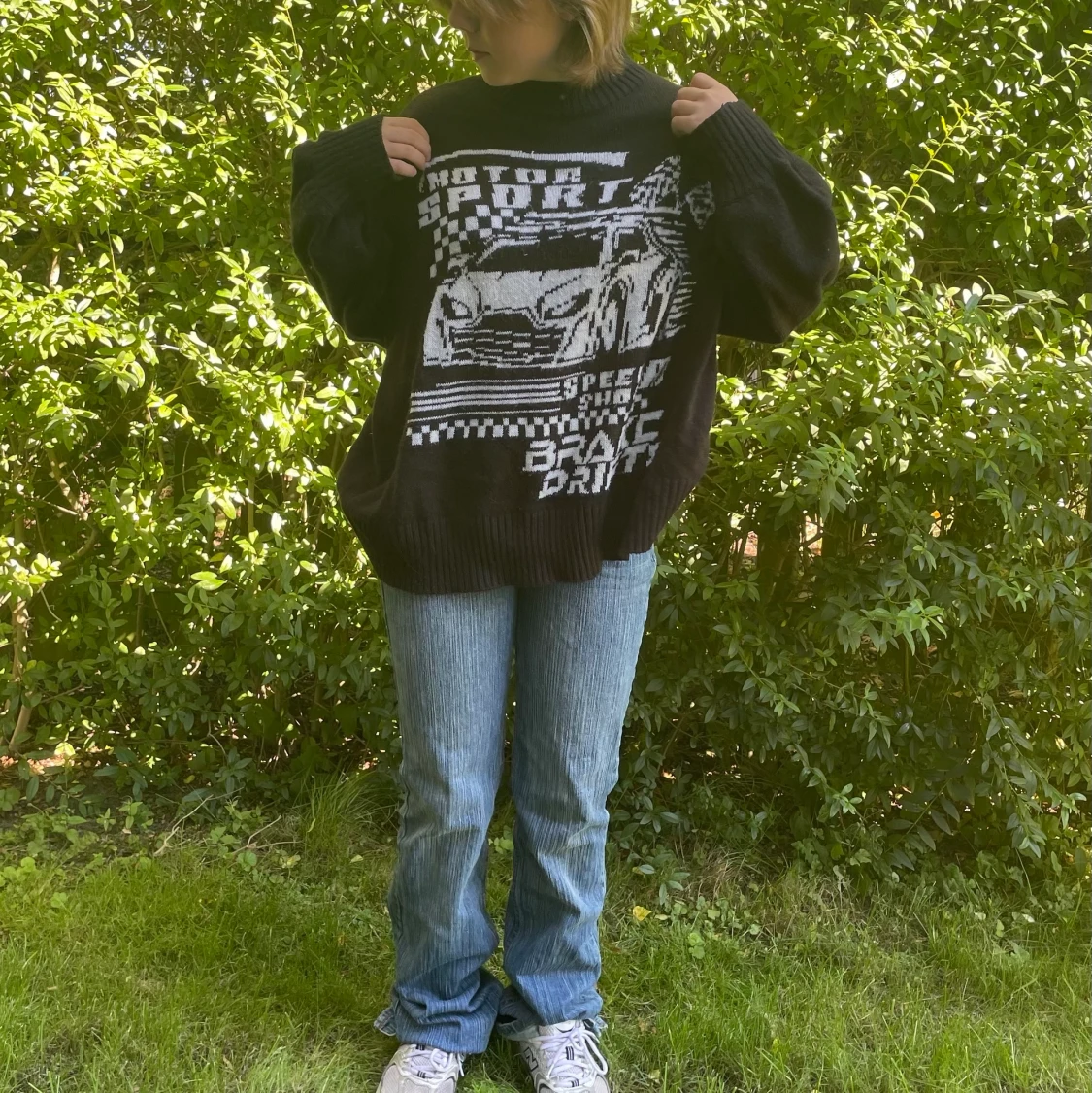 HM oversized tröja svart - 91