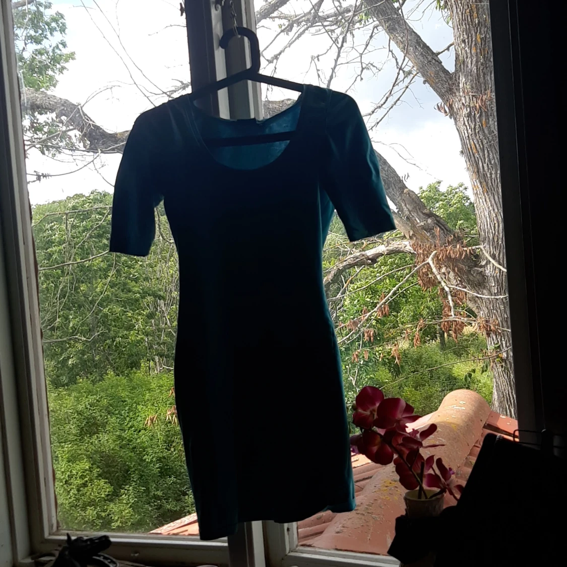 Blå klänning strl xs