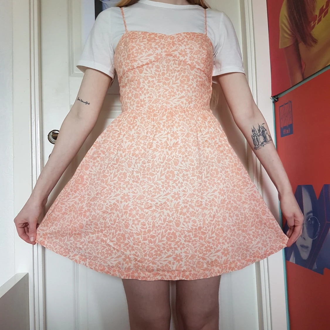 Blommig klänning - 90