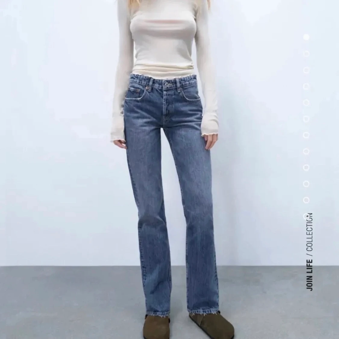 Zara straight jeans
