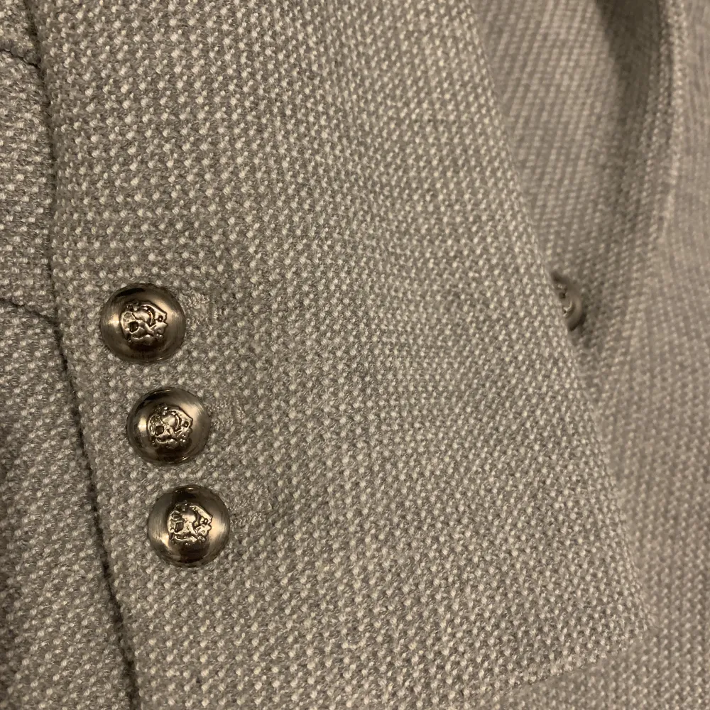 Zara grå tweed kavaj, nyskick, storlek S.. Kostymer.