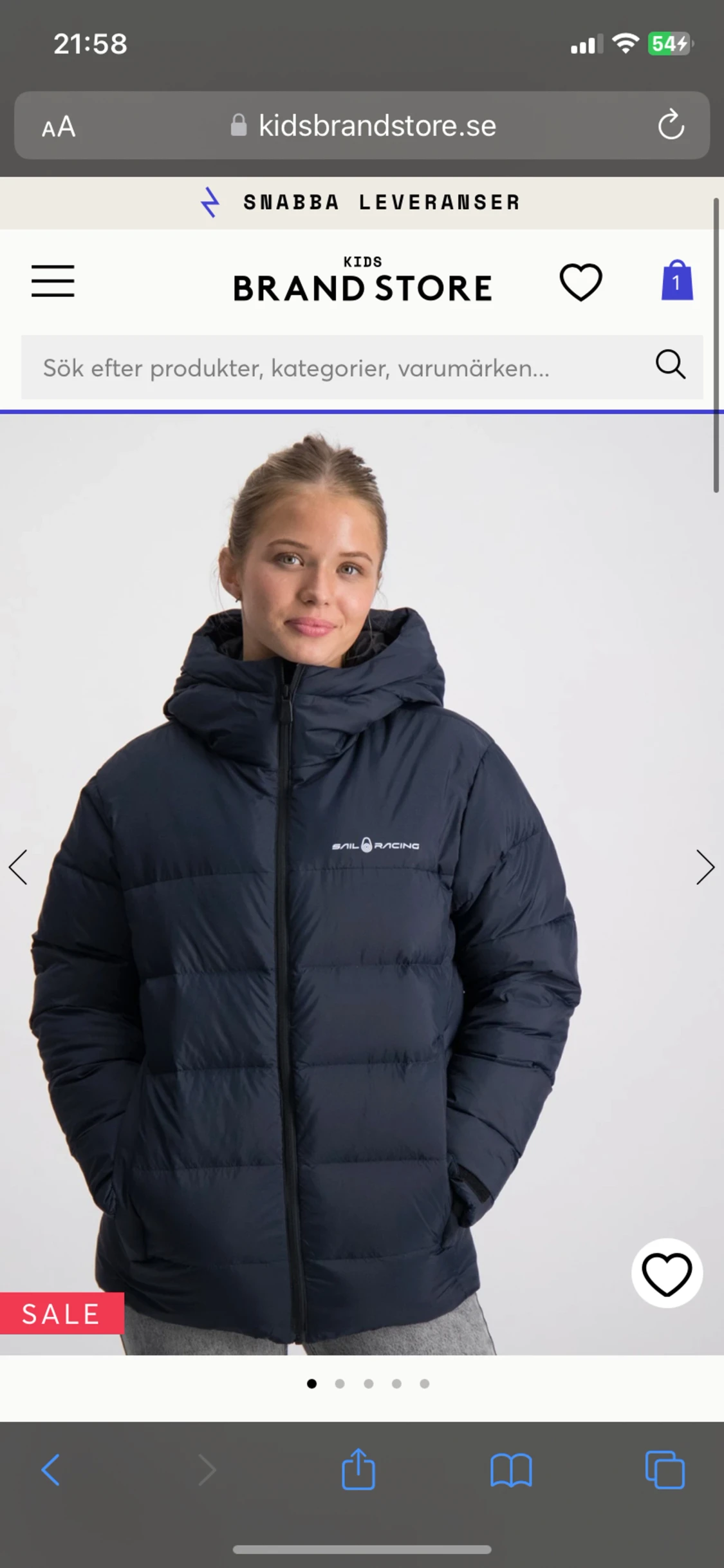 Sail racing jacka tjej