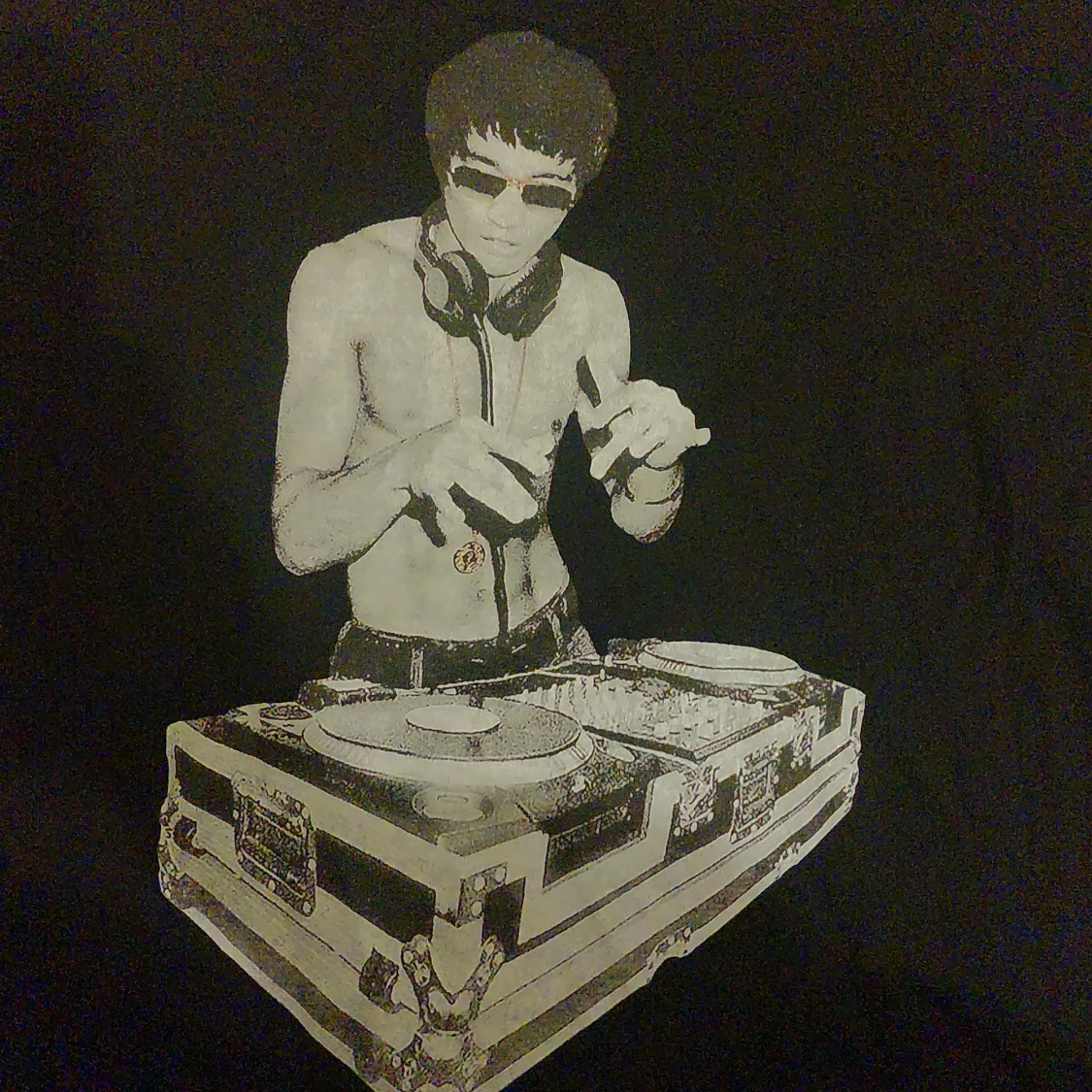 Bruce Lee print t shirt  - 91