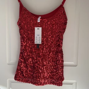 Festlinne - Helt ny och oanvänd linne med paljetter. Perfekt att ha en utekväll med en högmidjad kjol 😍 