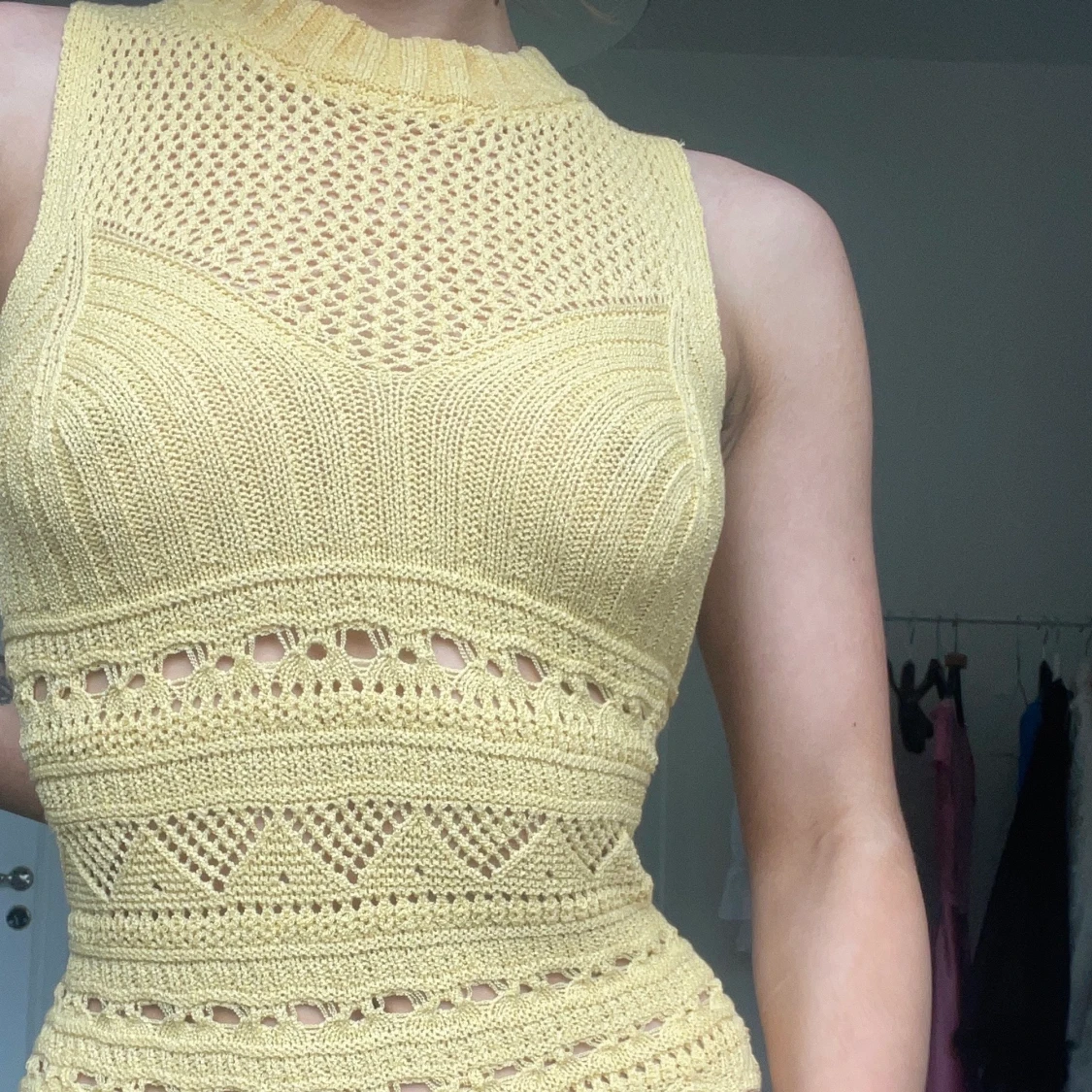 Stickad / crochet topp 