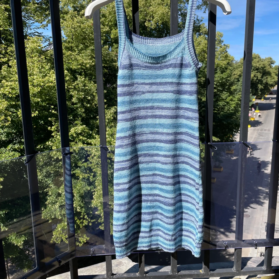 Blå klänning  - 90