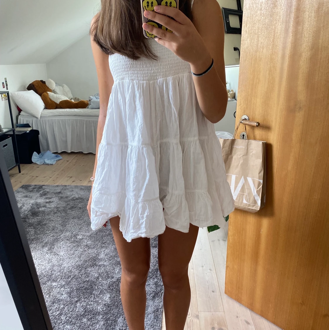 Vit zara klänning  - 90