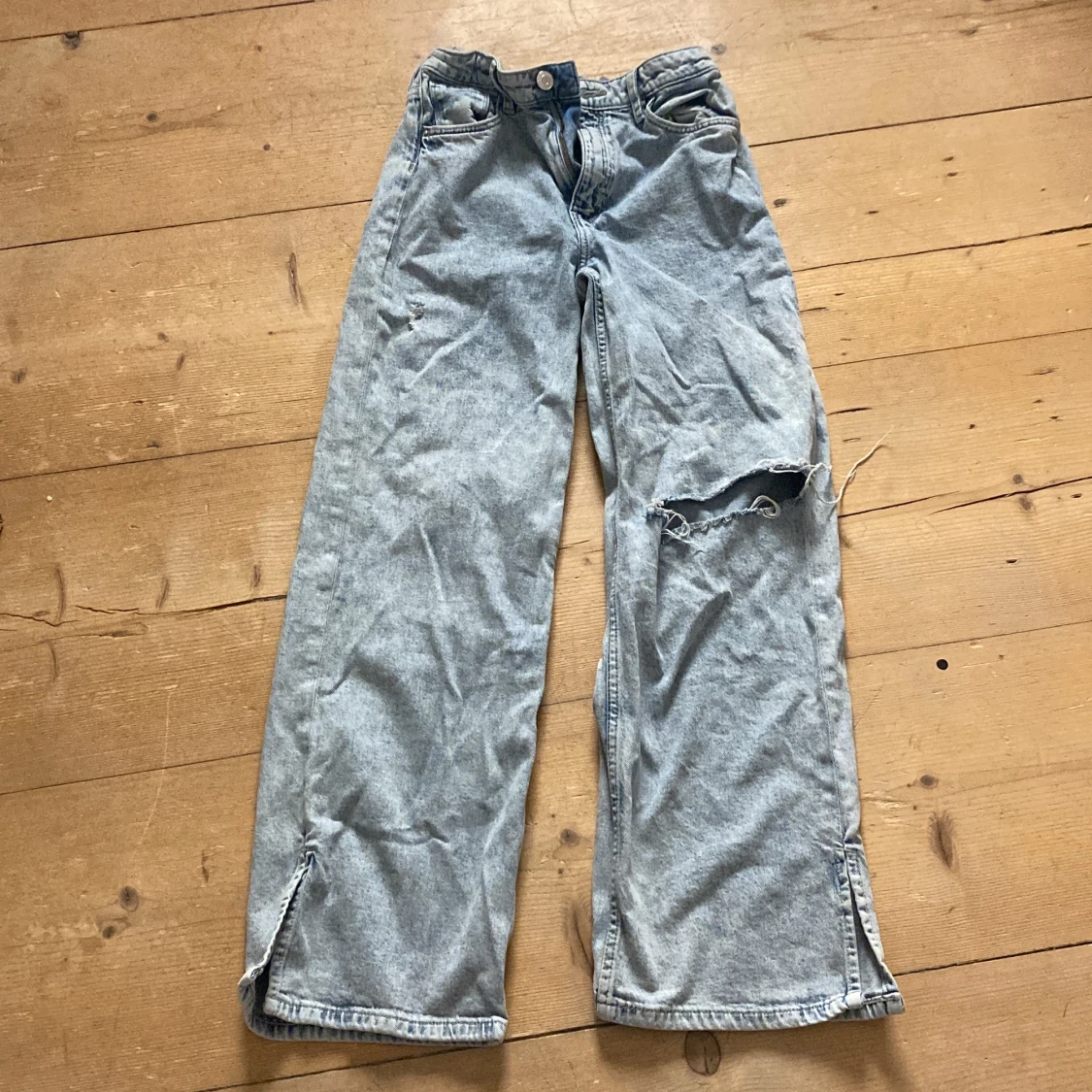 Blåa jeans