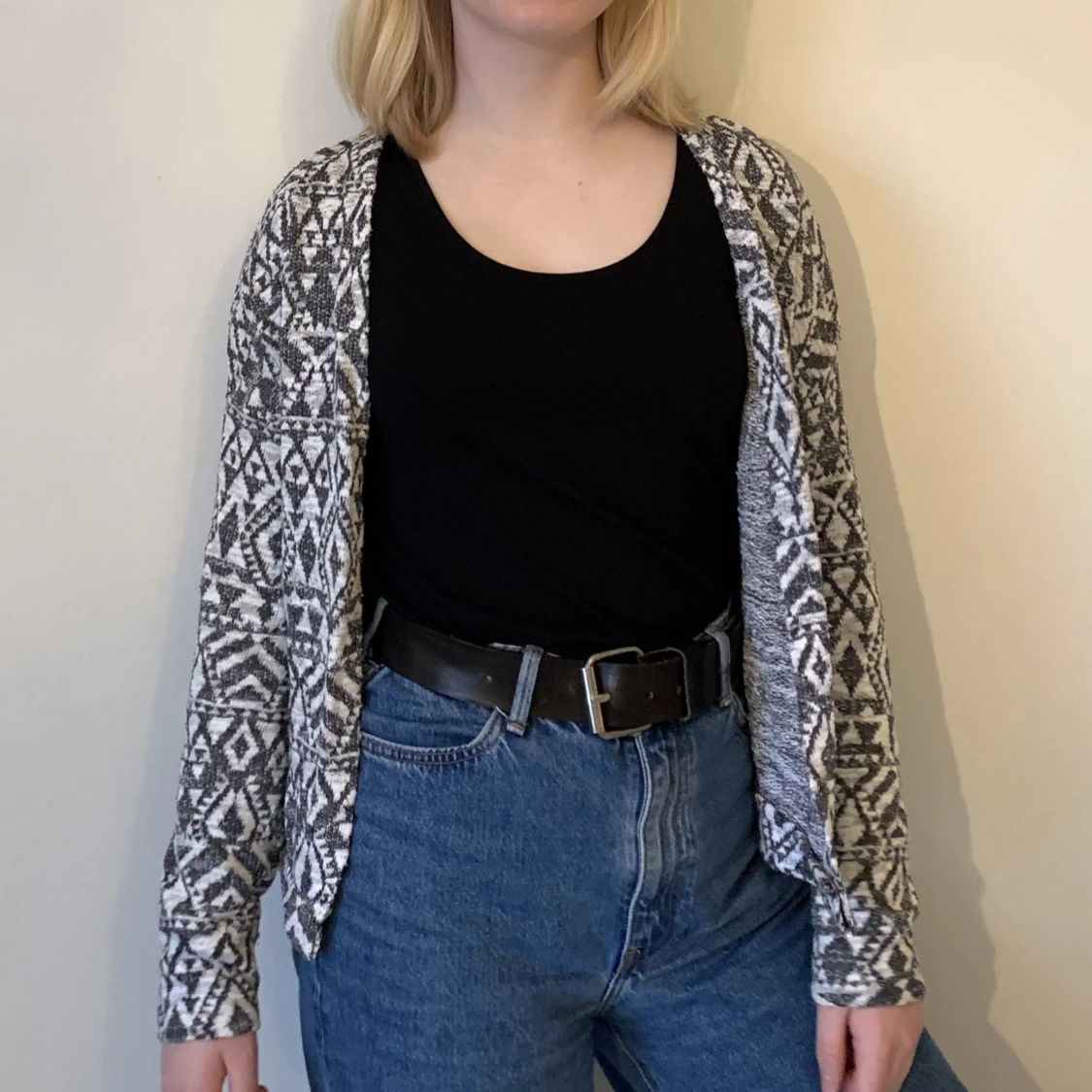 Mönstrad kofta - 90