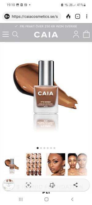 CAIA FOUNDATION  - Den e helt oanvänd och oöppnad säkjer då jag fick med 2 stycken. Den ger en jätte fin finish och håller länge då jag haft den förut. Den e I färgen 5N, Jag älskar den 