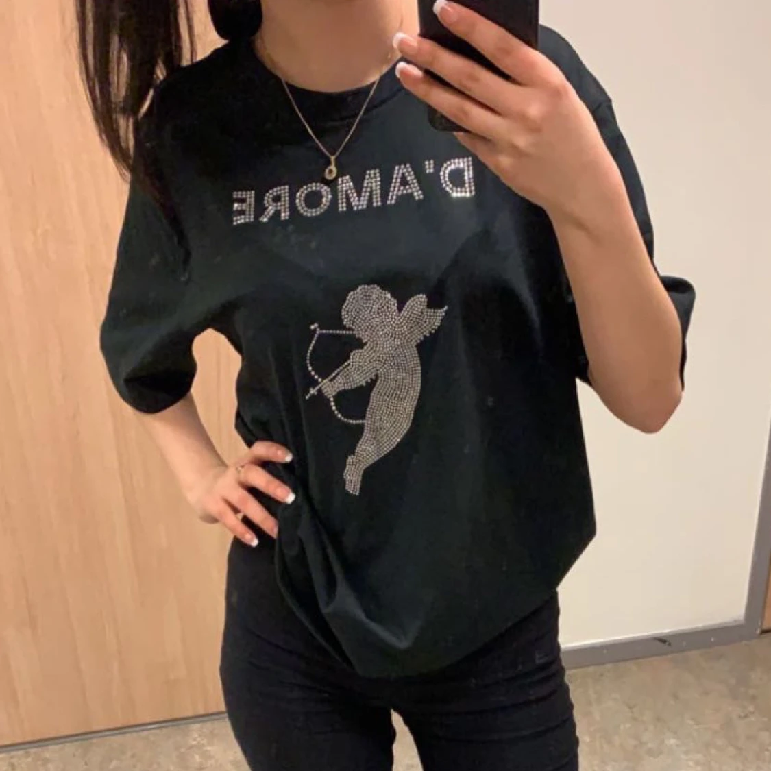 Rhinestone T-shirt  - 90