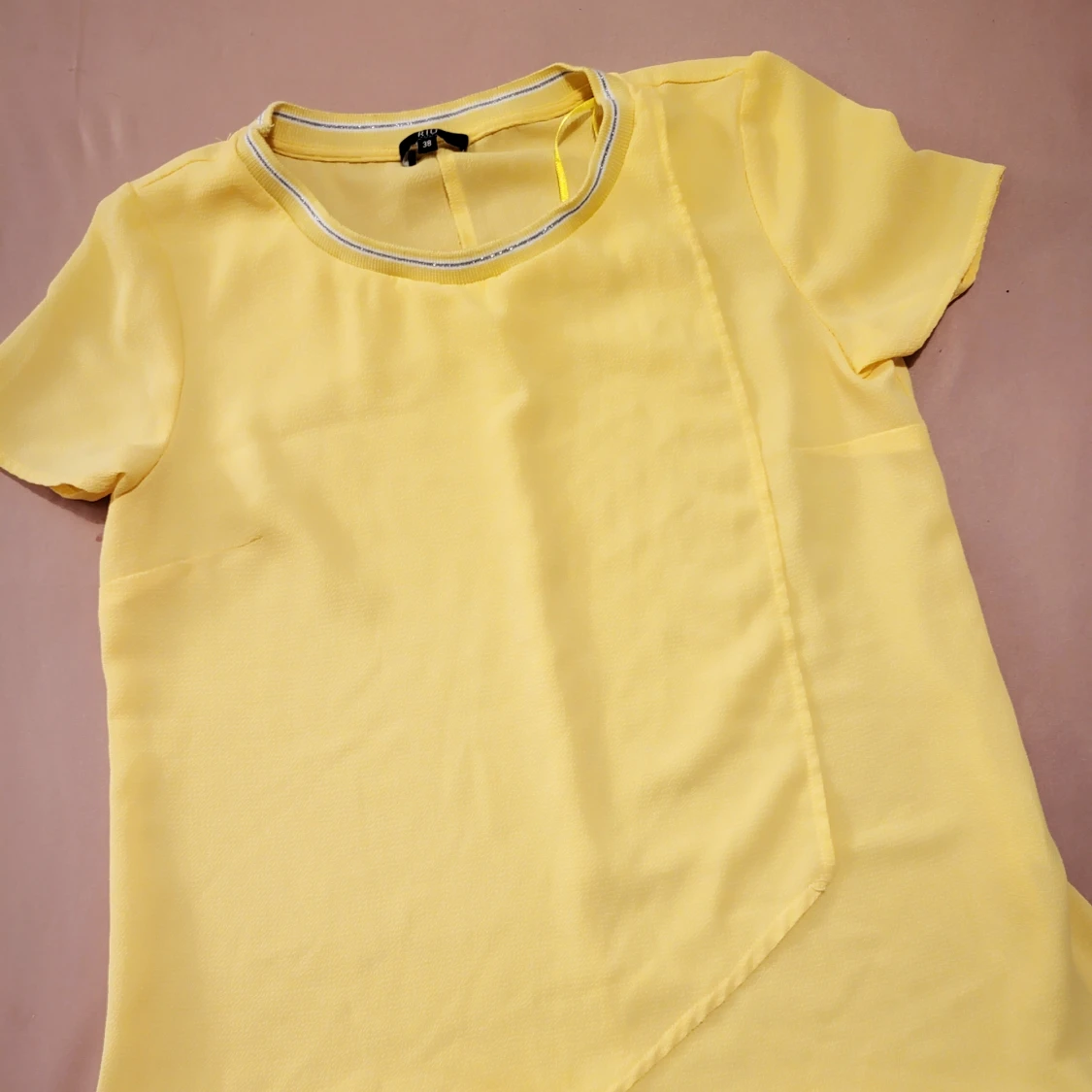 Yellow stylish blouse - 91