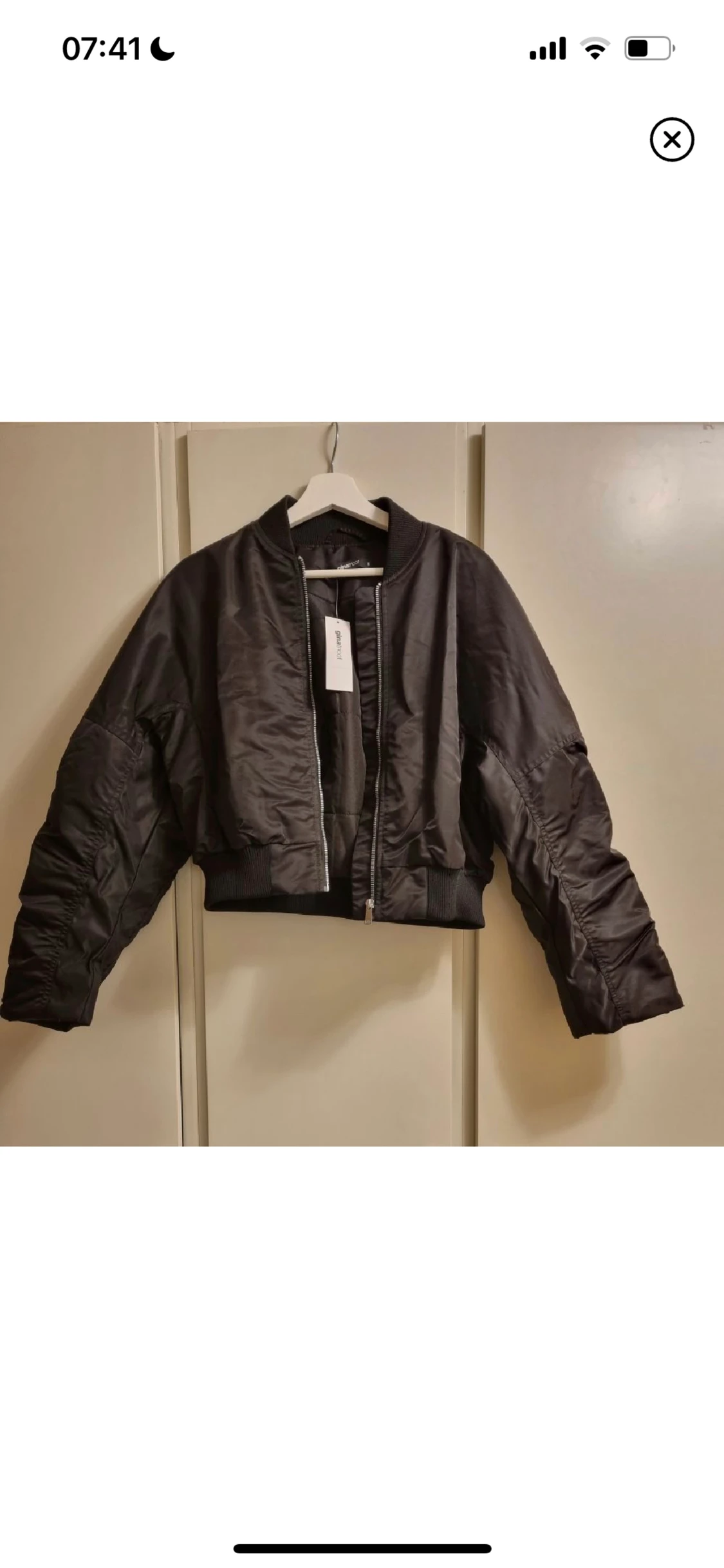 Svart bomberjacka stl S