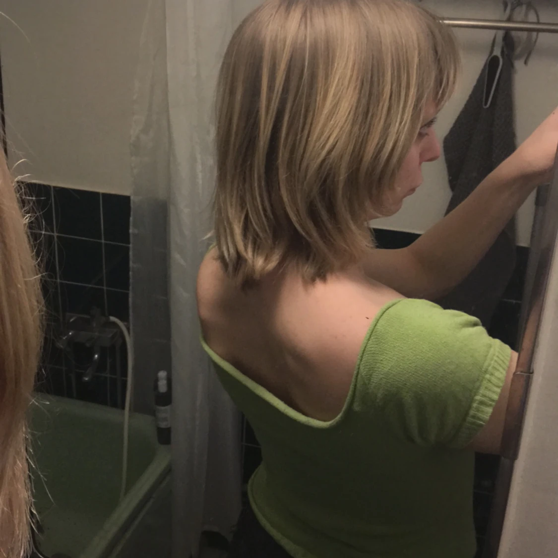 Grön stickad prinsesströja! - 90