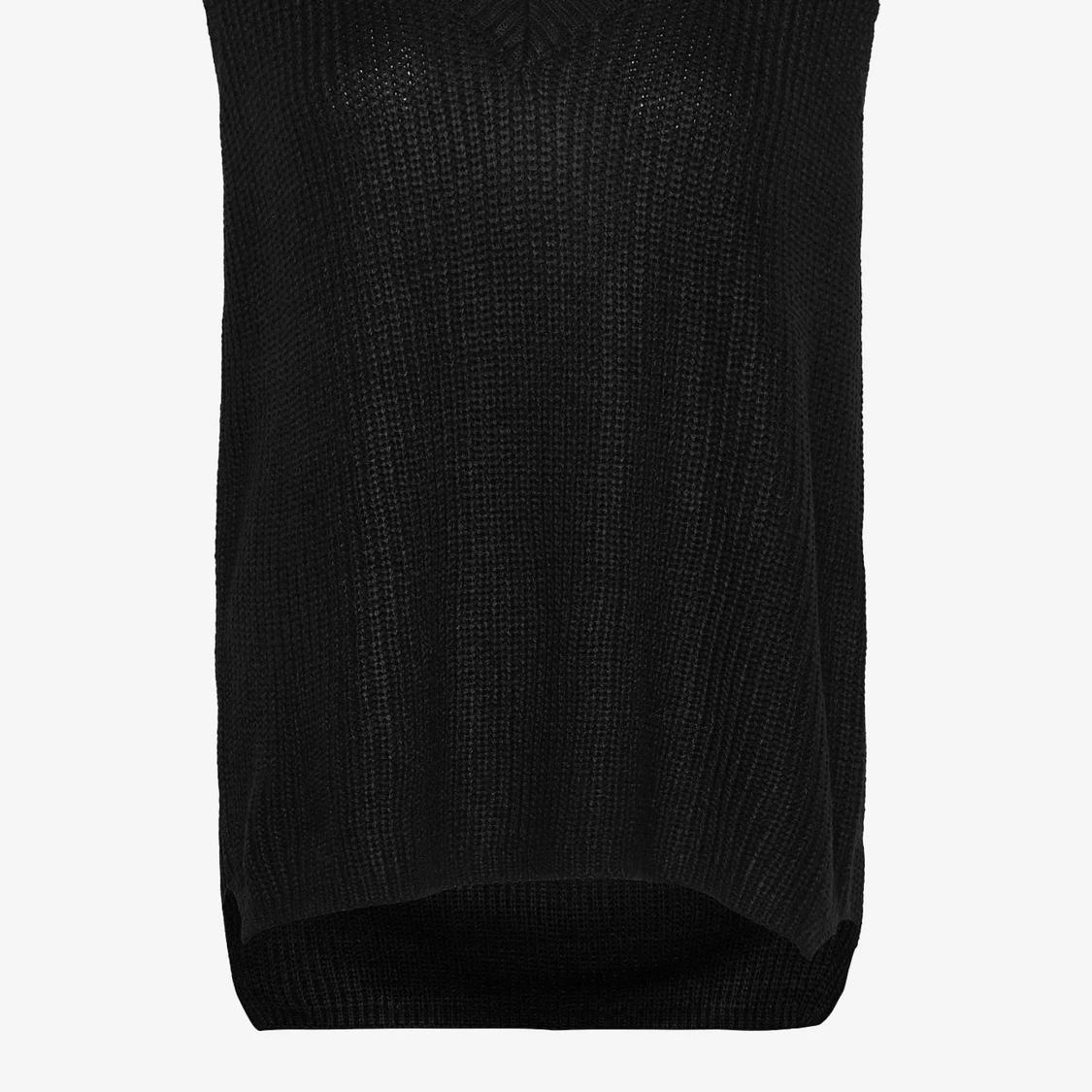 En svart stickad tröja  - 90