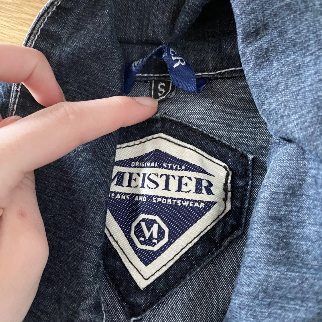 skitfin denim jacka - 90