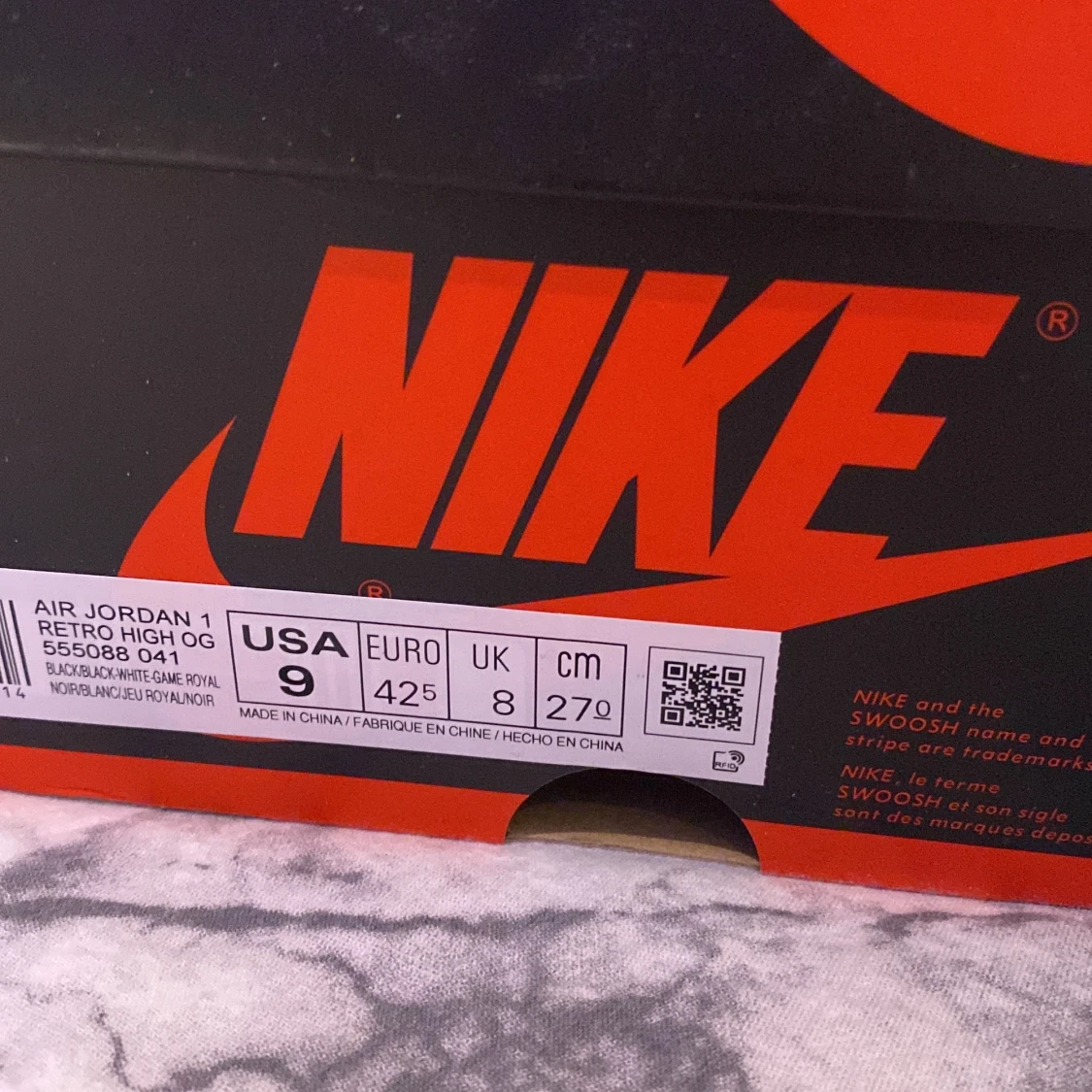 Jordan 1 high royal toe - 91