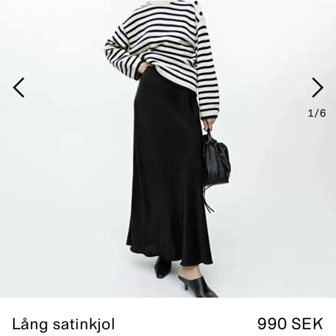 Lång satinkjol - 90