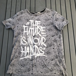 Grå t-shirt  - Den är i fint skick men ett litet hål på ryggen 
