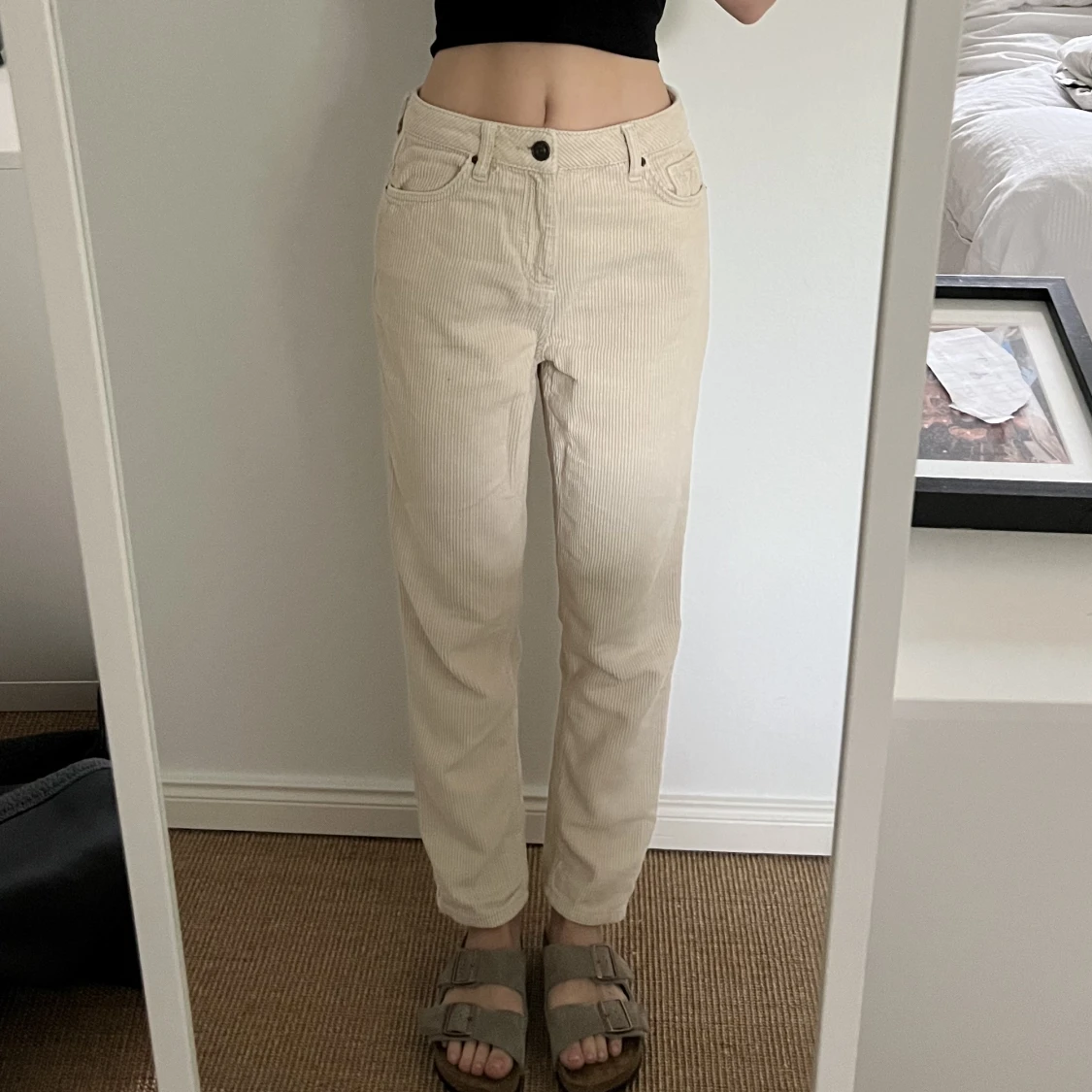 beiga manschester byxor