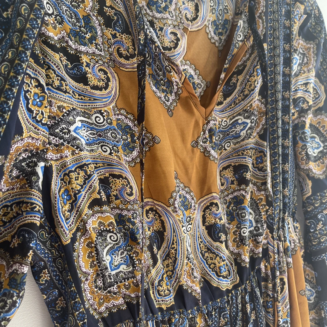 Mönstrad maxi-klänning - 91