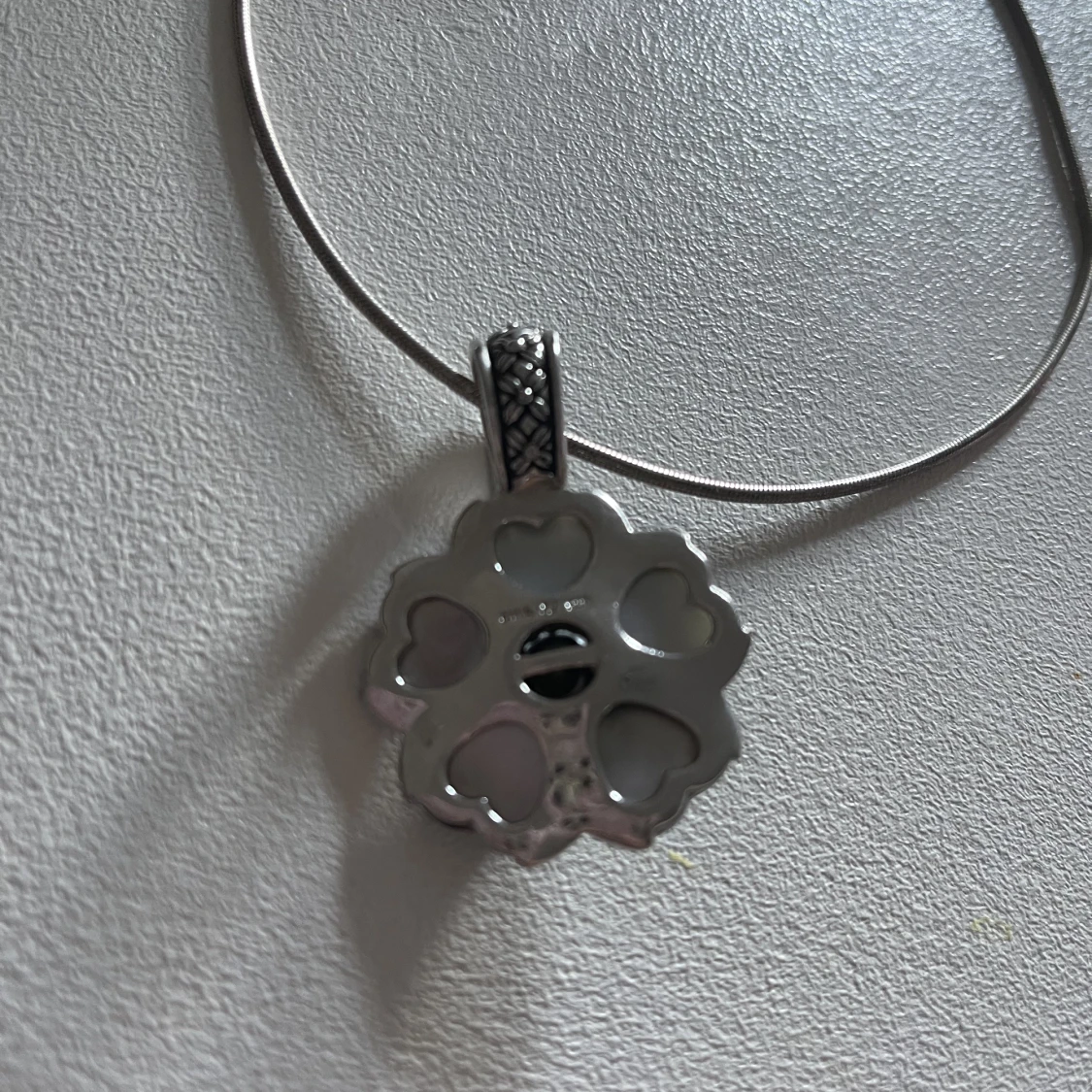 äkta silver halsband - 90