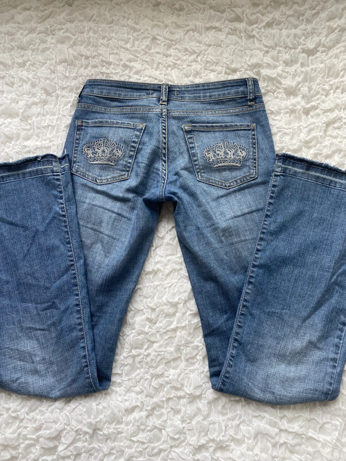 Lågmidjade bootcut jeans 
