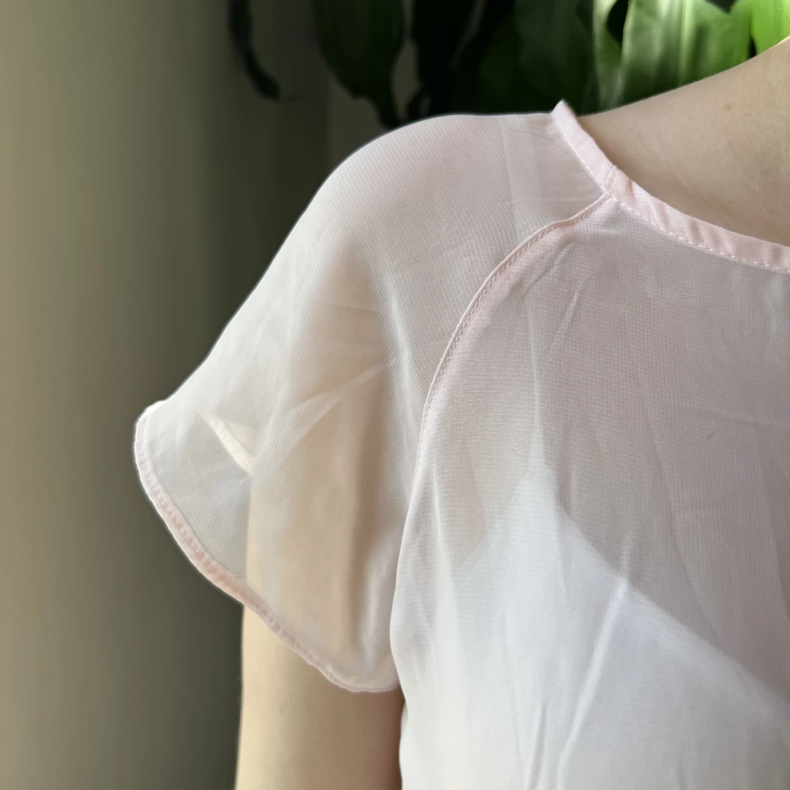 Ljusrosa transparent topp - 91